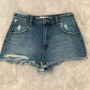 Rolla’s High Waisted Duster Cutoffs Denim Shorts